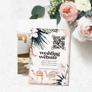 Bröllop webbplats QR-kodsökningsfoto Tilläggskort
