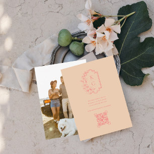 Bröllop webbplats   QR-kodsökningsfoto Tilläggskort