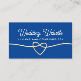 Bröllop webbplats tilläggskort