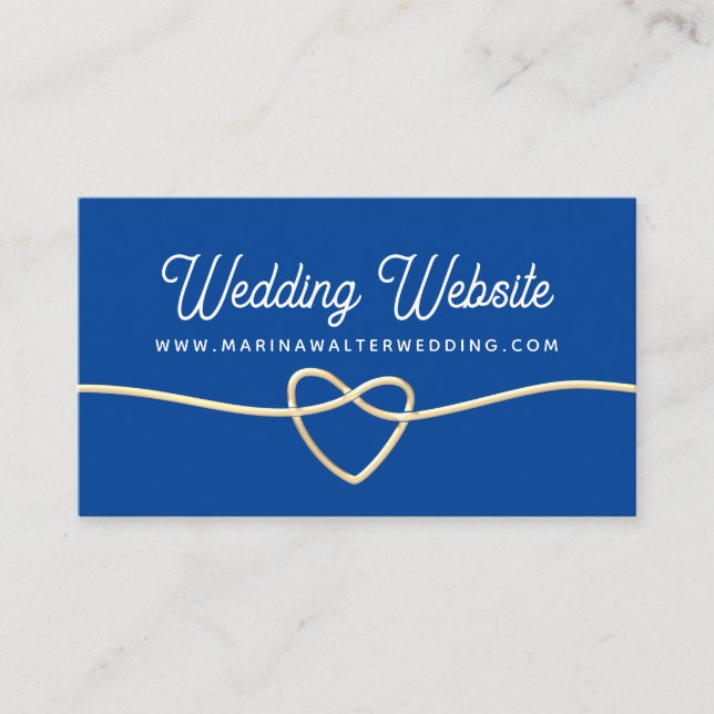 Bröllop webbplats tilläggskort (Framsida)