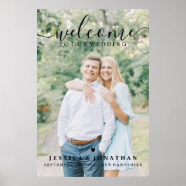 Bröllop Welcome Couple's Photo Digital eller Poste Poster