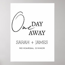 Bröllop White en dag - daglig repetitionsmiddag Poster