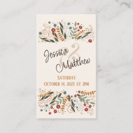 Bröllop Wildblommor Small Elegant Inspiritivity OS Tilläggskort
