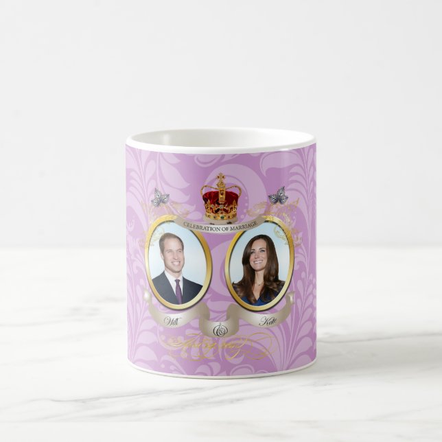 Bröllop Will+Kate, DIY-färg!! Kaffemugg (Center)