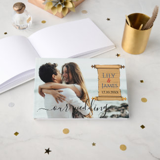 Bröllopapper Pharaoniskt kulturarv på papyrus Gästböcker