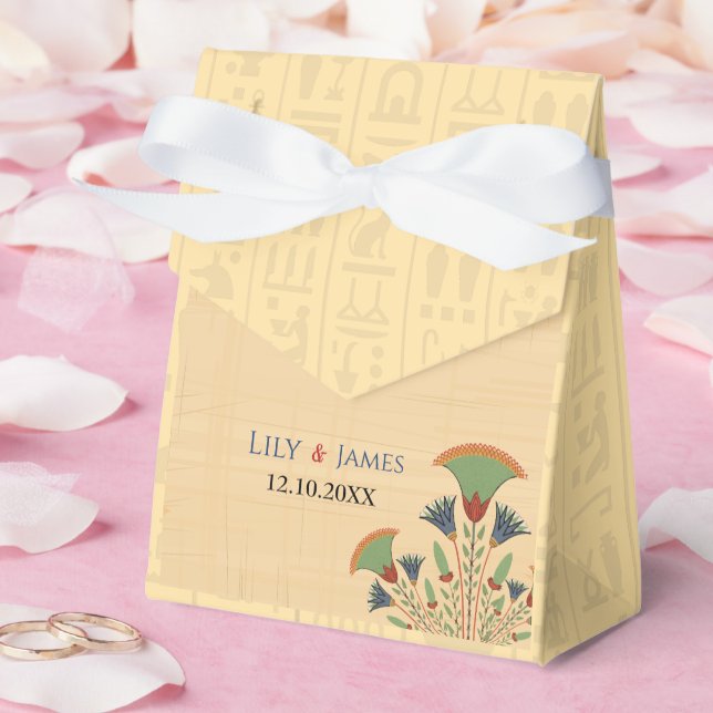 Bröllopapper Pharaoniskt kulturarv på papyrus Presentaskar (Bröllop)