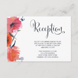 Bröllopapperkort för Blommigt med marktäckningsfär Tilläggskort