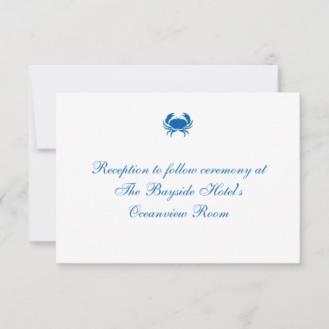 Bröllopapport för "Seashore" Inbjudningar (Framsida)