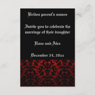 Bröllopapporter för elegant 3,5 x 5 tum inbjudningar