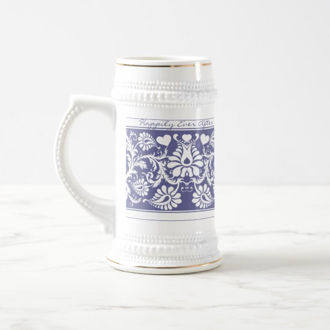 Bröllopar för vit Vintage Blommigt Sejdel (Vänster)