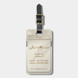 Bröllopbagagemärkre Bagagebricka