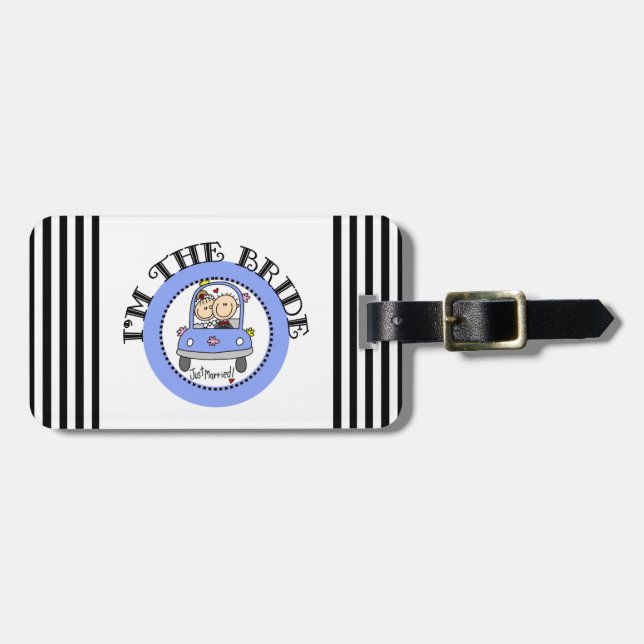 Bröllopbilbrud Bagagebricka (Horisontell Framsida)