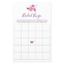 Bröllopbingo Bröllopsfest Brädspel Tea Lila