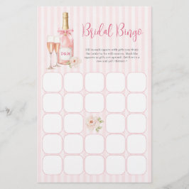 Bröllopbingo med rosa champagne