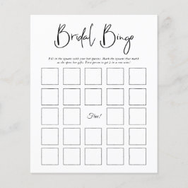 Bröllopbingo | Minimalistiskt bröllopsduschspel