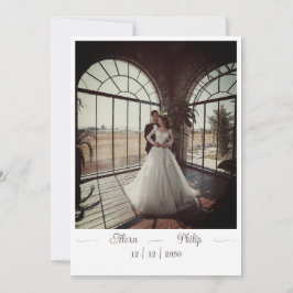 Bröllopbjudan med foto inbjudningar