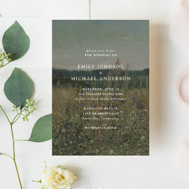 Bröllopbjudan till bra av Wildblomskonst Inbjudningar