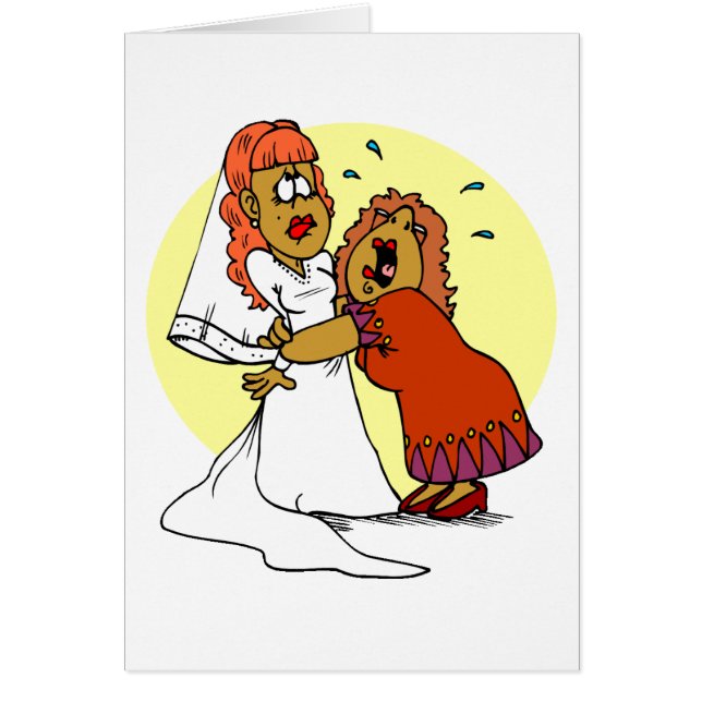 Bröllopdekorationer 2 hälsningskort (Framsidan)