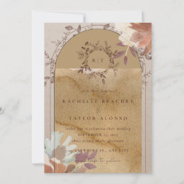 Bröllopekort för vintage tema inbjudningar