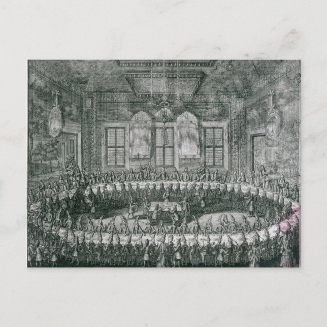 Bröllopet mellan Peter I och Katarina på Vinterpal Vykort (Framsida)