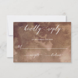 Bröllopet OSA elegant Earthy Tones Watercolor