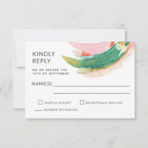 Bröllopet OSA Färgade streck i modern Abstrakt