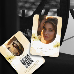 Bröllopet OSA Golden Hour Grace 2 Photo QR-kod Tilläggskort