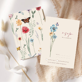 Bröllopet OSA Simone Blue Wildblomme Butterflies