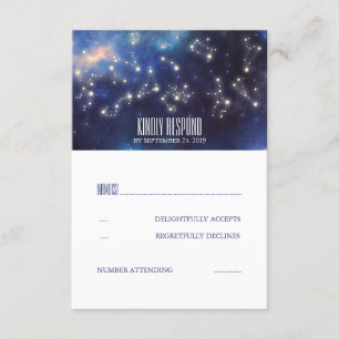 Bröllopet OSA Starry Night Signs Kort