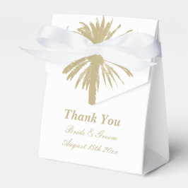 Bröllopet party på stranden stil i neutralt presentaskar