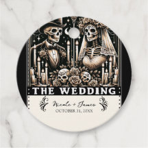 BRÖLLOPET Tarot Skelett Brud & Brudgum