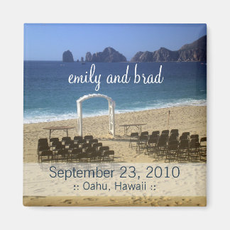Bröllopets favoritdestination Beach-bröllopsmagnet Magnet