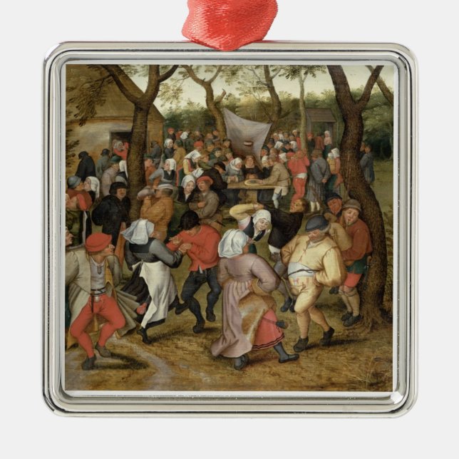 Bröllopfestmåltiden Julgransprydnad Metall (Framsidan)