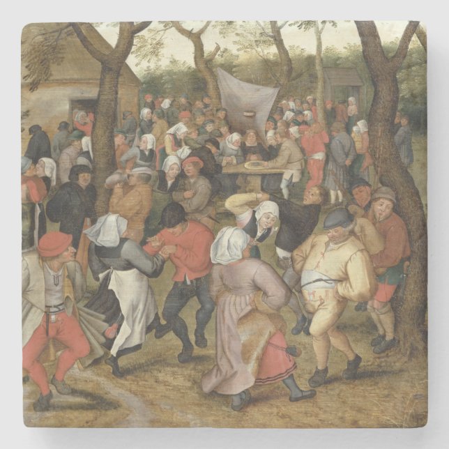 Bröllopfestmåltiden Underlägg Sten (Framsidan)