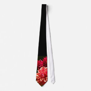 Bröllopfönsterram/Tie "för rosa röd Dahlia" Slips
