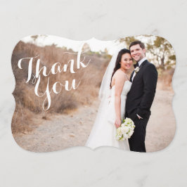 Bröllopfototack sätter inom parantes kortet tack kort