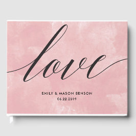 Bröllopgästboken med kärlekCalligraphy skrivar Gästböcker