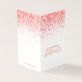 Bröllophändelsen specificerar kartan för schema kort