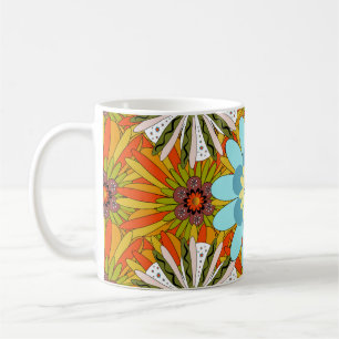 Bröllopinbjudan. Abstraktens blommigt - bakgrund. Kaffemugg