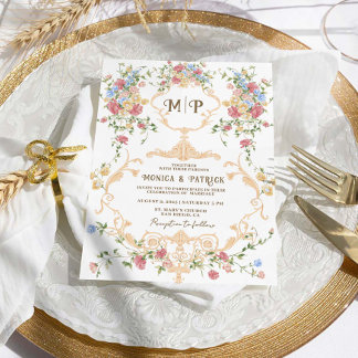 Bröllopinbjudan Bridgerton Inspired Victorian Julkort