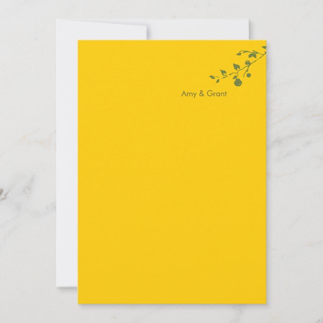 Bröllopinbjudan - en underbar Pear Inbjudningar (Framsida)