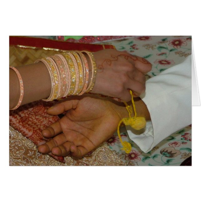 Bröllopinbjudan Hälsningskort (Framsidan Horizontal)