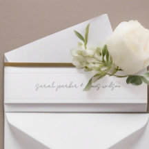 Brölloplockband Modern minimalist