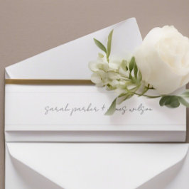 Brölloplockband Modern minimalist Band För Inbjudningskort