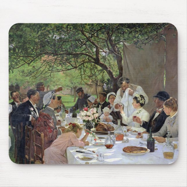 Bröllopmålet på Yport, 1886 Musmatta (Framsidan)