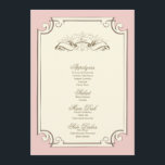 {bröllopmenyn för vintage} meny<br><div class="desc">För bröllopmeny för vintage inspirerat kort.</div>