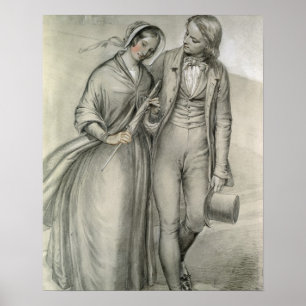 Bröllopmorgonen - avvikelsen, c.1846 poster