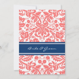 Bröllopmottagning Endast blåkorallskaft Inbjudningar