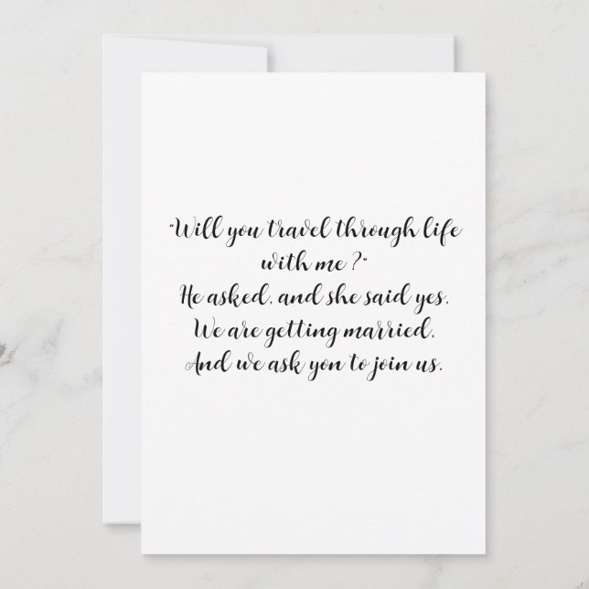 Bröllopmottagningsinbjudningar Inbjudningar (Baksida)