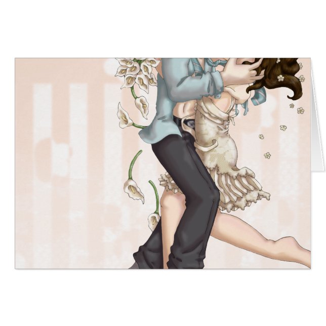 Bröllopnatt Hälsningskort (Framsidan Horizontal)